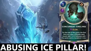 GETTING FREE CARDS WITH ICE PILLAR AND CONCURRENT TIMELINES!!! | Legends of Runeterra Gameplay | LoR