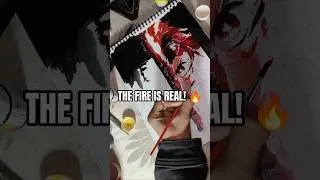 Drawing Tanjiro's Hinokami Kagura! 🔥 #AnimeArt #shorts