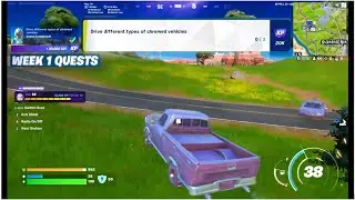Drive different types of chromed vehicles | Fortnite S4 Chap3 | Weekly Quest