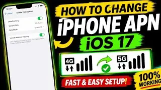 how to change APN Settings in iphone |add new APN settings iOS 17