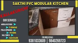 Kallakurichi Low-cost PVC Kitchen Cabinet | L-shaped, U-shaped,Straight Parallel PVC Modular Kitchen