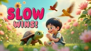 Slow and Steady Turtle Nursery Rhyme for Kids | Learn Patience & Perseverance