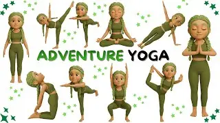 13 Creative Poses for Exploration & Strength | Jungle Adventure Yoga | Yoga For Kids