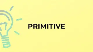 What is the meaning of the word PRIMITIVE?