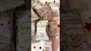 Custom Wild One Fruit Snacks Party Favors #partyfavors #partydecor #kidsparty #kidspartyideas
