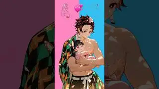 Demon Slayer couple with baby #demonslayer #anime #animeedit #editing