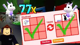 77 Trades for Lavender Dragon in 1 Minute! Adopt Me