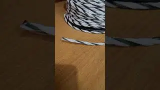 Electric Fence Rope Poly 6MM x 200M (Electrified Fencing Polyrope Horse White Green)
