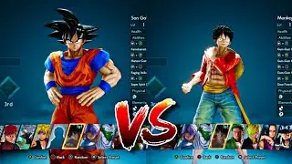 Son Goku Vs Monkey D. Luffy ☠️ Dragon Ball Vs One Piece - Jump Force