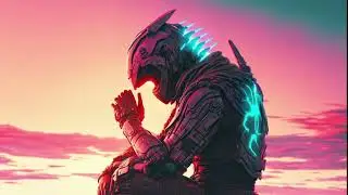 Synthwave Spacechill  Retrowave Techno Study Focus Music