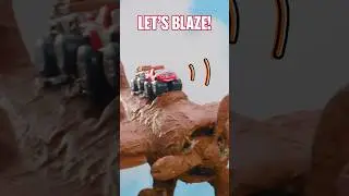Blaze's MUDDY Race to the Super Slide Trophy! 🏆 #shorts