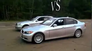 2012 BMW 3 vs Mercedes S-Class Drag Race