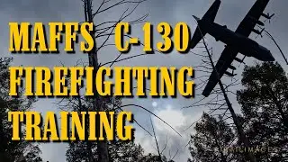 MAFFS C-130 Firefighting Training Action in Colorado
