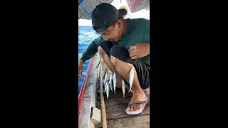 Mancing ikan lajang pakai kain sutra dan ngetes perahu karet lagi