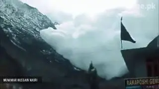 Snow Avalanche at Rakaposhi View Point, Nagar Valley | GBee News