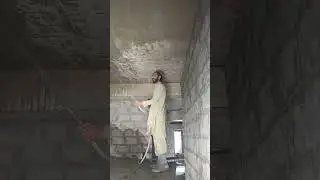 Curing for plaster work #viral #shorts #building #construction #shortvideo #engineering #skills