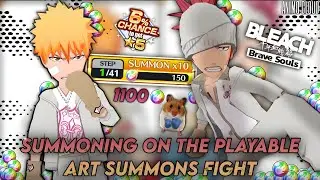 SUMMONING ON THE PLAYABLE ART SUMMONS FIGHT - IN HINDI/ENG 350! ORBS Bleach: Brave Souls 