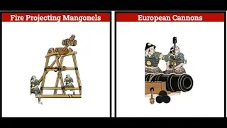Total War: SHOGUN 2 1vs1: Fire Projecting Mangonels vs European Cannons