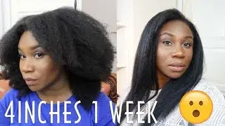 I GREW MY HAIR 2 INCHES IN 1 WEEK ?! | 4c natural Hair