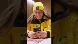 Airleigh Frigo received a good luck message from someone special!
