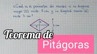 TEOREMA DE PITÁGORAS - 📐 Obtener perímetro de un rombo