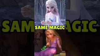 😰 Connection between FROZEN and TANGLED 💀🤯 #frozen #tangled #elsa #rapunzel #theory #shorts