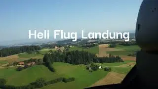 Heli Landung Cockpit Ansicht