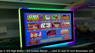 27  Inch Capacitive Touch Screen 3M RS 232 With LED Lights Mounted Bally Gaming Monitors For Sale
