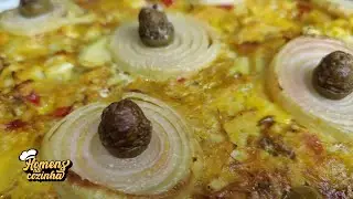 Como fazer torta de BACALHAU COM PALMITO - Desse jeito você nunca viu 🤤