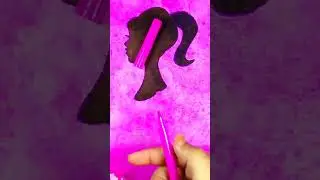 Barbie spill art💞#barbie #shorts #tutorial #diy #craft #artist #art #bff #creative #drawing #youtube