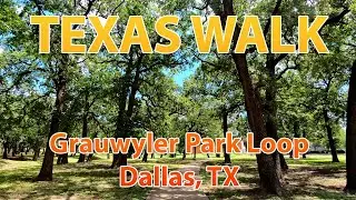 Walk: Grauwyler Park Loop, Dallas, TX | Dallas County | July 2025 | 4K
