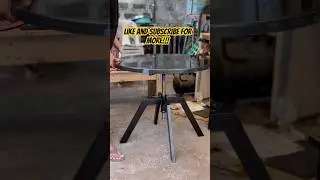 Granite table build: The final stage! Precision, strength, and style. #Woodworking #DIY #industrial