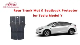 TAPTES TPE Rear Trunk Mat & Seatback Protector for Tesla Model Y