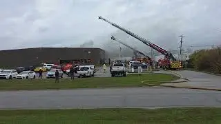 Front View of Building Fire Vistech Manufacturing Solutions West Chester OH 2025-11-25