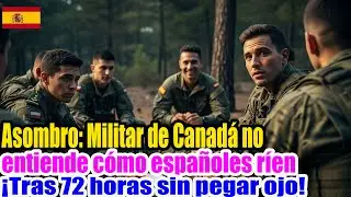 Canadienses atónitos al ver a soldados españoles sonreír tras 72 horas de entrenamiento sin dormir!!
