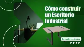 Escritorio Industrial &iexcl;Aprende a construirlo con PTR y madera!📐