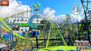 Wildcat Front Row On Ride POV 5K 60 FPS | Schwarzkopf Wild Cat Model | Washington State Fair