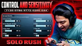 (2023) SOLO RUSH New 2.4 Sensitivity Code/ Solo Rush 5 Finger Control Code | PUBG/BGMI