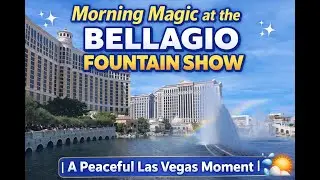 Morning Magic at the Bellagio Fountain Show | A Peaceful Las Vegas Moment ✨💦