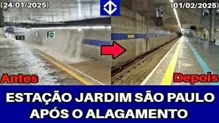 VEJA COMO FICOU A ESTAÇÃO JARDIM SÃO PAULO APÓS O ALAGAMENTO