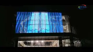 Waterproof Transparent Glass Led Curtain Display Screen Video Wall for Building Advertising 1000x500