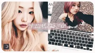Aesthetic png style transition on Alight Motion