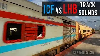 ICF vs LHB Coach Track Sounds high-speed #trainvideos #indianrailways #trains