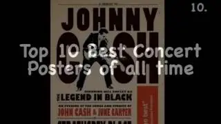 Top 10 Best Concert Posters of all time