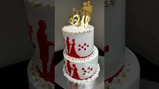 A wedding cake design that gets orders again and again..#shorts #shortsfeed #wedding #cake #design