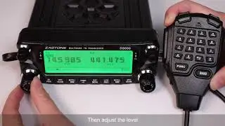 Быстрые настройки мобильной радиостанции Zastone D9000 с помощью микрофонной клавиатуры