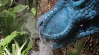 Blinking dragon puppet
