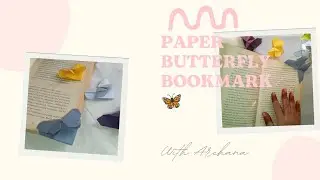 Easy butterfly bookmark 🦋|| origami bookmark #trending #bookmark 
