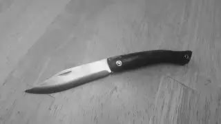 A Pretty Little Knife From Turkey! Rams Horn Friction Folder.