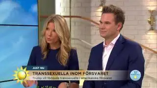 Hon var den första transpersonen i försvaret - Nyhetsmorgon (TV4)